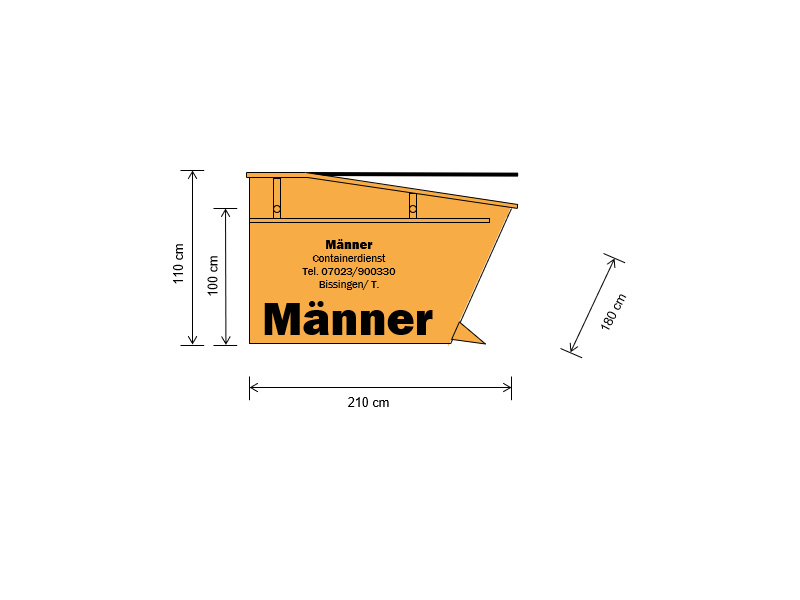deckelcontainer 3cbm